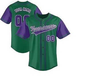 Camisetas raglán de béisbol Jersey personalizado Stitch en blanco 1 color Top corto para hombre cuello en V transpirable de alta calidad - Product Image 2