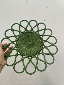 Affordable Stylish Rattan Charger Plate for Holiday Decor Modern Rustic Rattan Charger Plate for Unique Table Settings - Product Image 5