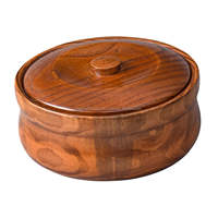 VENTE CHAUDE et DESIGN UNIQUE LOOKS ATTRACTIFS BOL EN BOIS CLASSY AVEC ÉMAIL