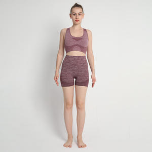 Nuevo Conjunto de Yoga de Alta Calidad, Personalizado, OEM, Venta al por Mayor de Fábrica, Mezcla de Nailon y Elastano, Transpirable, con Logotipo en la Parte Delantera - Product Image 5