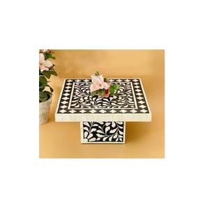 Support de gâteau à incrustation d'os utilisé pour le Ramadan Eid cadeau spécial de mariage de luxe fête d'anniversaire support de gâteau de forme carrée - Product Image 3