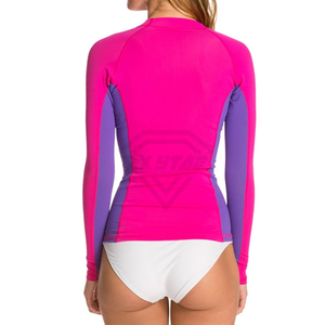Factory Made Custom Design High Quality <b>Women</b> <b>Rash</b> <b>Guard</b> With Custom Logo Sublimation Printed Ladies <b>Rash</b> <b>Guard</b> <b>For</b> Sport Wears - Product Image 3