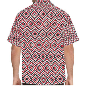 Camisa hawaiana con estampado 3D informal de negocios de lujo para hombre, manga corta relajada transpirable (cm) con estampado de sublimación, patrón liso - Product Image 2