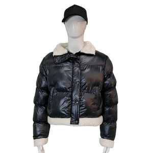 Veste en duvet unisexe d'hiver à col montant imprimée avec logo personnalisé de haute qualité en gros pour hommes - Product Image 1