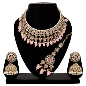 Collier publicitaire inversé de mariée, collier indien traditionnel, bijoux de mariée de créateur, bijoux de mode pour les mariées, cadeau pour elle. - Product Image 1