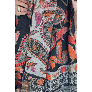 Tissu d'été en jersey de laine brodé Paisley, imprimé numérique, motif léopard, lettres, pois, modal, rayonne, polyester, viscose, denim, dentelle - Product Image 1