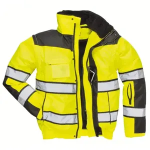 Chaqueta de Alta Visibilidad, Chaquetas de Trabajo Softshell, Logotipo Personalizado, Construcción, Seguridad, Ropa Reflectante, Impermeable - Product Image 2