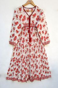 Robe longue vintage pour femmes robe nouvelle tendance à manches longues taille haute imprimée robes mi-longues couleur avec col rabattu pour ensembles de soirée - Product Image 6