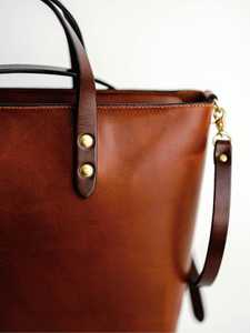 OEM Luxury <b>Ladies</b> Handbag High Quality Genuine <b>Leather</b> Tote <b>Bag</b> with Zipper Manufactured for Wholesale - Product Image 2