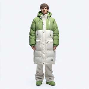 Chaqueta Larga Acolchada para Hombre, Abrigo Largo Acolchado de Moda para Invierno, Abrigo Largo Acolchado Cálido para Hombre - Product Image 4