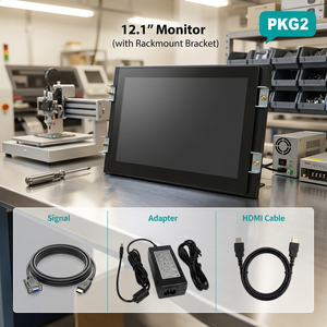 Monitor de Rack Industrial de Alta Calidad, Monitor VGA para Rack, Monitor HDMI para Rack con Soportes de Montaje en Rack - Product Image 1