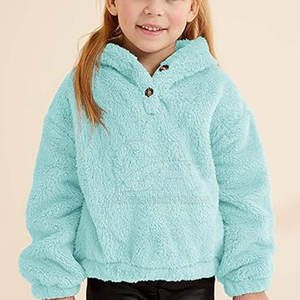 High Quality Kids <b>Hoodies</b> Casual Pullover Style for Outdoor Use Color Contrast with Hooded Collar - Product Image 3