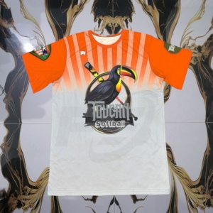 Camiseta de Béisbol/Sóftbol Unisex de Alta Calidad, Transpirable, Ecológica, de Secado Rápido, con Estampado Completo por Transferencia de Calor, Cuello Redondo, Logotipo Personalizado - Product Image 6