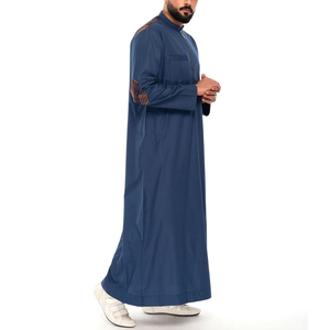 Jubbah islamique du Moyen-Orient, vente chaude, jubbah unie pour hommes, best-seller, service OEM, nouvelle mode, jubbah longue à manches longues pour hommes musulmans - Product Image 6