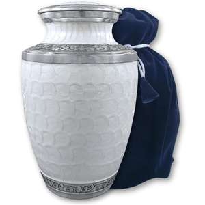 Urnas de cremación de Metal grabadas personalizadas de alta calidad para adultos Diseño moderno Suministro al por mayor para tributos personalizados - Product Image 1