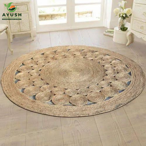 High Quality B2B Cotton with jute incorporated Floor Carpet & Rug Supplier of Export Grade for household farmhouse & office - Product Image 1