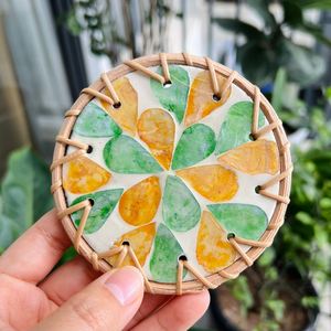 RUSTIC <b>RATTAN</b> <b>PLACEMATS</b> WOVEN SEAGRASS CHARGER PLATES ROUND TABLE MATS HANDMADE NATURAL FIBER HOME DECOR - Product Image 5