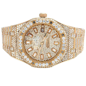 Diamante probador aprobado Moissanite reloj | VVS lujo helado esqueleto al por mayor - Product Image 1