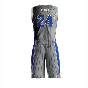 Maillot de basket-ball pour jeunes sublimé par teinture et uniforme court propre ensemble de couleurs pour hommes ou femmes - Product Image 2