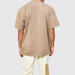 เสื้อยืดโอเวอร์ไซส์ทนทานสำหรับใส่กลางแจ้ง เสื้อยืดโอเวอร์ไซส์สำหรับผู้ชาย ดีไซน์ล่าสุด สีพื้น เสื้อยืดโอเวอร์ไซส์สำหรับผู้ชาย แห้งเร็ว - Product Image 3