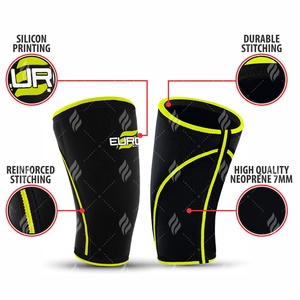 Bulk Sale Neoprene <b>Knee</b> <b>Sleeve</b> 7mm Thick Non-slip Elastic Fibers Soft Unisex Design Perfect <b>for</b> Powerlifting Joint - Product Image 6