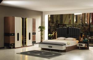 Juego de dormitorio principal Wezir, precio de fábrica, acabado suave, venta al por mayor, sistema de almacenamiento de muebles para el hogar turco - Product Image 6