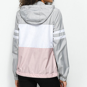 Chaqueta cortavientos personalizada de alta calidad para mujer, chaqueta cortavientos impermeable, chaqueta deportiva con cremallera, chaquetas para correr al aire libre - Product Image 6