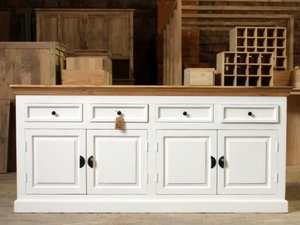 Meubles de salon en bois massif tiroirs et portes en bois de manguier buffet buffet buffet salle à manger rangement salon armoire - Product Image 5