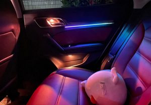 Phổ <span class=keywords><strong>Led</strong></span> giao hưởng RGB môi trường xung quanh đèn xe Acrylic dải trang trí nội thất với ứng dụng điều khiển từ xa tự động chiếu sáng nội thất - Product Image 4