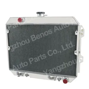 Radiator aluminium 4 baris untuk Nissan Datsun 280Z 280ZX 2.8L L6 1975 GAS-1983