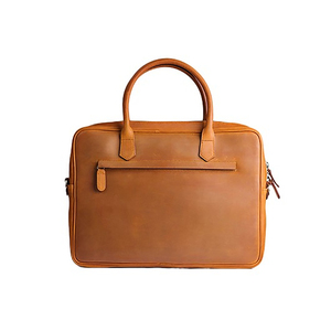 Sac pour ordinateur portable en cuir fin, véritable cuir souple, luxe, unisexe, mallette d'affaires, 15 pouces, design haut de gamme, sacs pour ordinateur portable en cuir personnalisés - Product Image 2