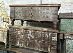 Armoire de rangement multifonctionnelle moderne en bois de manguier massif, écologique, résistante à l'eau, avec pieds en métal et roulettes pour salon et maison - Product Image 6