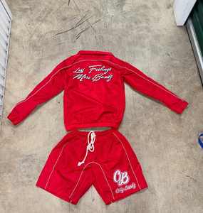 Ensemble coupe-vent en nylon léger personnalisé pour hommes veste coupe-vent short en nylon avec logo personnalisé survêtement coupe-vent - Product Image 4