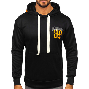 Herren Schwarzer Bolf M278 Bedruckter Känguru-Hoodie mit Reißverschluss Acid Wash Besticktes Logo Anpassbare Größen XXS-5XL - Product Image 2