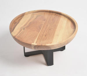 OEM บ้านไร่ขาตั้งเค้กไม้อะคาเซียดิบผู้ผลิตผู้ค้าส่งพรีเมี่ยมบ้านและโรงงานตกแต่ง - Product Image 6