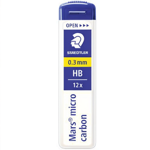 Feinmine STAEDTLER Mars Micro Carbon 250 0.3mm HB Minas de lápiz negras, paquete de 12 - Product Image 3