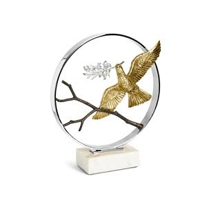 รูปปั้นโลหะสีดำหนาที่ได้แรงบันดาลใจจากธรรมชาติเครื่องประดับโต๊ะร่วมสมัยสำเนียงศิลปะที่สร้างสรรค์สำหรับบ้านที่มีสไตล์ - Product Image 6