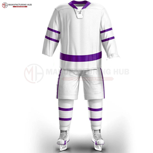 เครื่องแบบฮ็อกกี้น้ำแข็งขายดีใหม่ล่าสุดพร้อมโลโก้100% ออกแบบได้ตามต้องการจากโพลีเอสเตอร์ใหม่ล่าสุด - Product Image 3