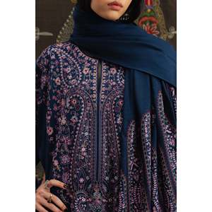 Completo <span class=keywords><strong>ZARA</strong></span> SHAH JAHAN 3 Pezzi Primavera/Estate: Camicia in Chiffon Ricamata, Dupatta e Pantaloni Ricamati in Rete Khaddi BIC-4676 - Product Image 2