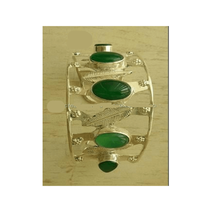 Joyería personalizada pulseras de piedra verde,.925 pulseras de piedra múltiple de plata esterlina, pulseras de piedra de poder - Product Image 3