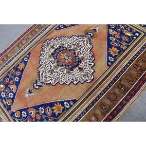 Tapis en laine Patchwork noir marron traditionnel 5.9x8.2 pieds fait à la main nouveau chevet Rectangle turc Vintage 9x12 Latex Polyester - Product Image 5