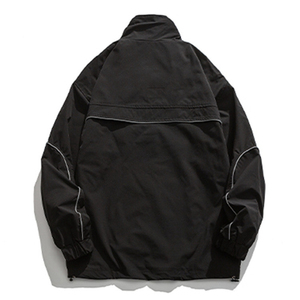 Wholesale 2026 Custom Hight Quality Trendy Stand-up Collar Jacket Street Casual Loose <b>Coat</b> - Product Image 5