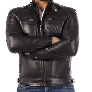 Vêtement de mode Veste en cuir pour homme Veste en cuir de haute qualité Logo personnalisé Veste en cuir - Product Image 5