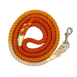 Regalo para Amantes de los Perros, Correa de Cuerda para Perro de 1.5 m, Trenzada en Degradado, 100% Algodón, Multicolor, Elegante y Hermosa - Product Image 1