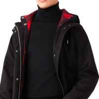 Jaket Parka Pria Model Terbaru, Bolak-Balik, Isi Bulu Angsa, Panjang, untuk Aktivitas Luar Ruangan Musim Dingin, dengan Tudung, Tahan Air, dan Isi Kapas