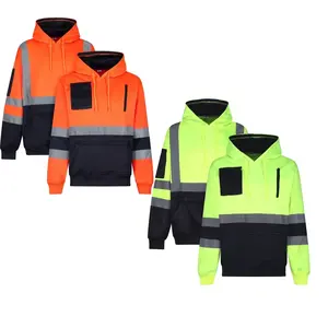 Nouvelle conception de veste personnalisée anti-vent 2025 coupe-vent avec fermeture éclair Design unique pour la sécurité et les départements des travailleurs unisexes - Product Image 3