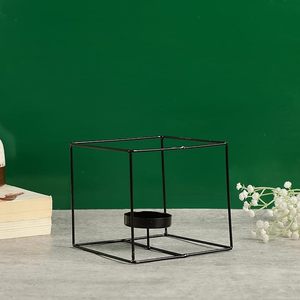 Best Selling Luxury Iron <b>Candle</b> Stand New Design with Powder Coating Black Metal Good Finish Wholesale Price Christmas Occasions - Product Image 2