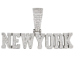 Pendentif Hip Hop en argent 925 personnalisé rue glacée mode diamant Moissanite plaqué or croix chrétienne breloques en alliage personnalisées - Product Image 1