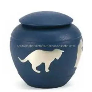 Chất lượng cao Pet hỏa Táng urns cho pet tro urn cho tro lưu trữ cao cấp nhôm Dog in Brass hỏa Táng bán buôn Pet UR