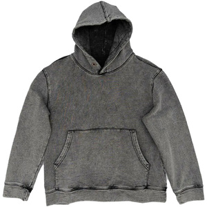 Streetgrace Sweat à capuche unisexe en molleton doublé, coupe ajustée, délavé à l'acide, respirant, en coton, imperméable, anti-rétrécissement, impression de logo OEM - Product Image 1